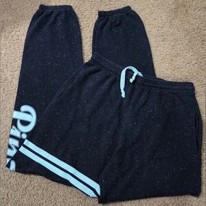 PINK Victoria's Secret Oversized Vintage Pocket Spellout Sweatpants/Joggers